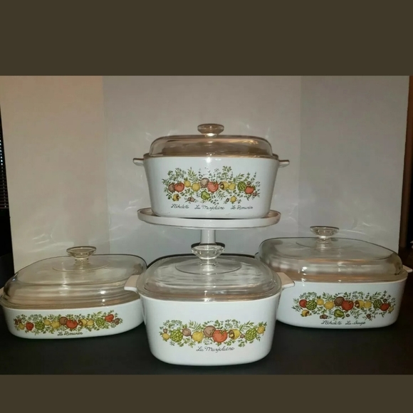 Corningware Other - SET/4 Vintage Corning Ware Spice of Life Casserole